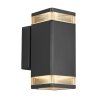 Nordlux ELM Vägglampa Svart, 2-ljuskällor
