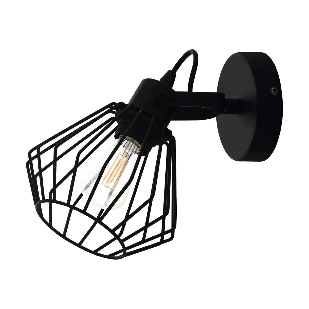 Eglo Lampor TABILLANO Väggspotlight Svart, 1-ljuskällor main product photo