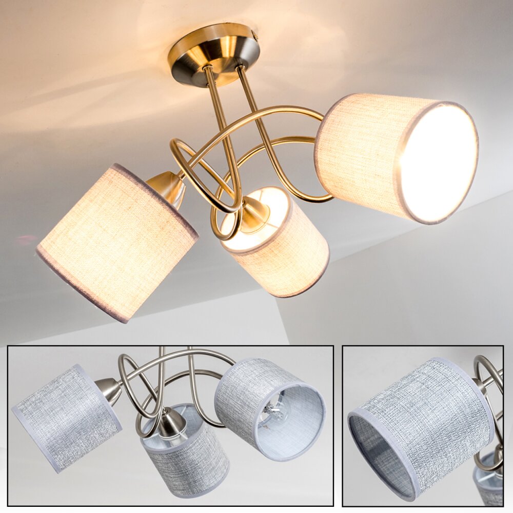 Stai Taklampa Nickel matt, 3-ljuskällor main product photo