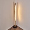 Rodeche Golvlampa LED Trä ljus, Svart, 1-ljuskällor
