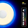 Brilliant Viktor Taklampa LED Silver, Vit, 1-ljuskällor, Fjärrkontroll, Färgväxlare