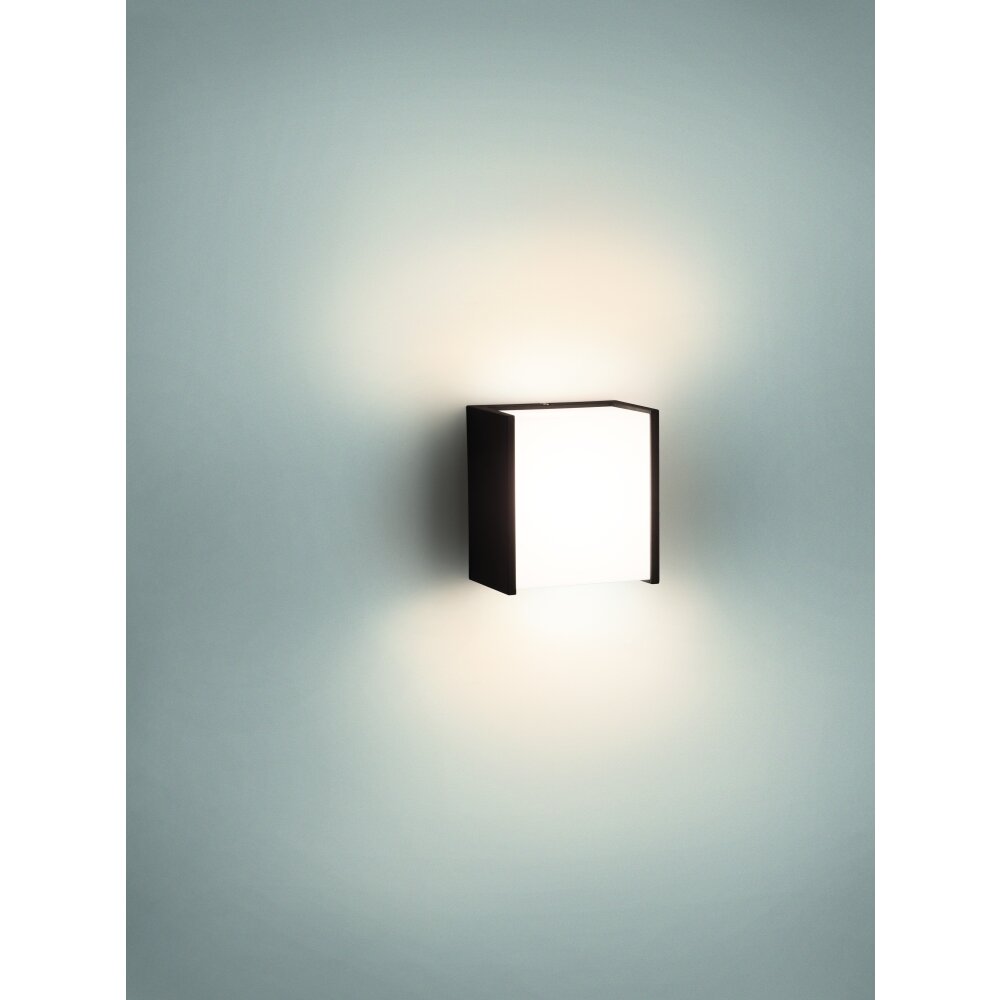Philips Lampor MACAW Vägglampa LED Svart, 1-ljuskällor main product photo